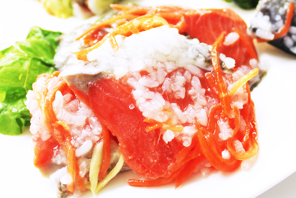 紅鮭の飯寿し 200g [冷蔵・冷凍] | 津軽弘前市場 ハマダ海産